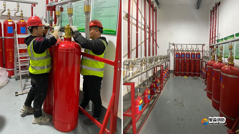 汽車發(fā)動(dòng)機(jī)實(shí)驗(yàn)室七氟丙烷氣體滅火系統(tǒng)案列