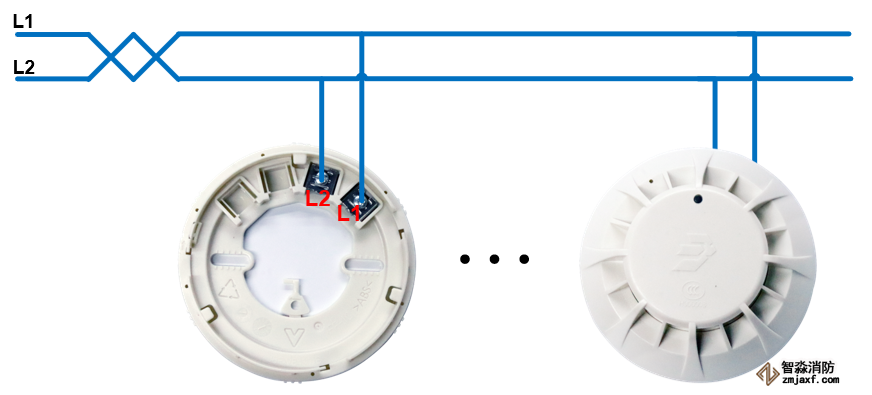 青鳥JTW-ZD-JBF5110 點型感溫火災探測器（A2R)安裝接線圖